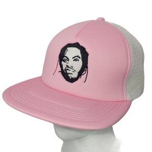 Waka Flocka Flame Cap Snap Back Trucker Embroidered Pink Hat Trap Rap Music